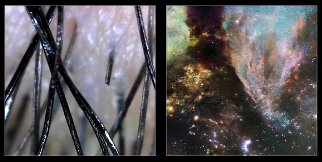 Learning to See: We are made of star dust by Memo Akten, video still, 2017.